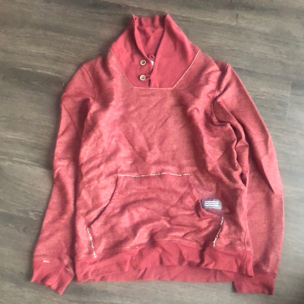 Sol Angeles maroon sweater